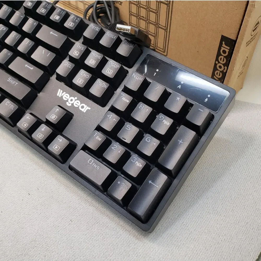 Wegear GK1 Full-Size RGB Backlit Wired Mechanical Gaming Keyboard ET-8913